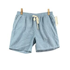 Massive Luxury Corduroy Shorts Mens Medium Blue Casual Surf Skate Academia